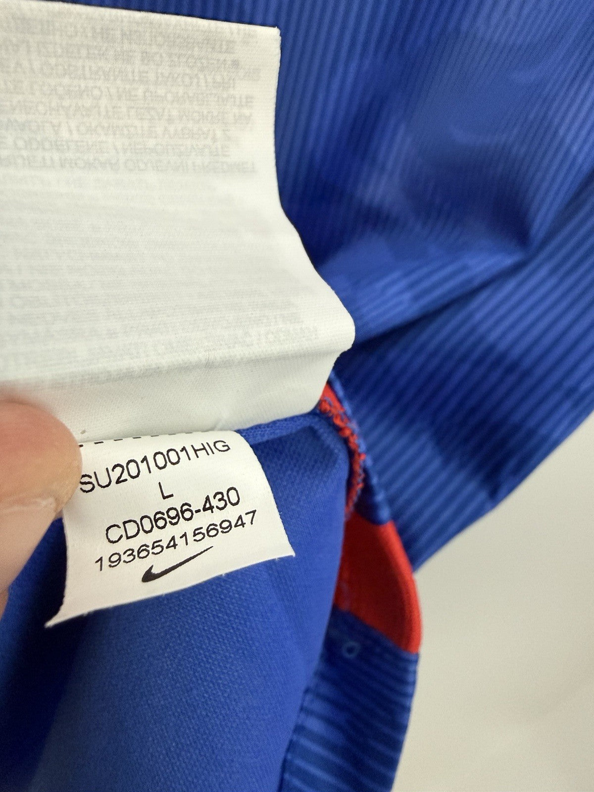 England Shaw #3 2020 Large Away Shirt Excellent Condition CD0696-430