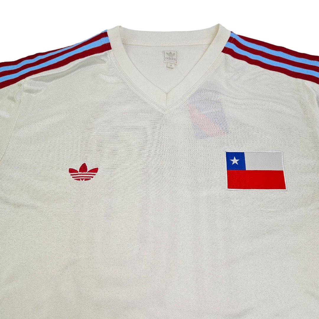 1982/83 Chile Away Football Shirt (XL) Adidas Originals # 10 (Caszely)