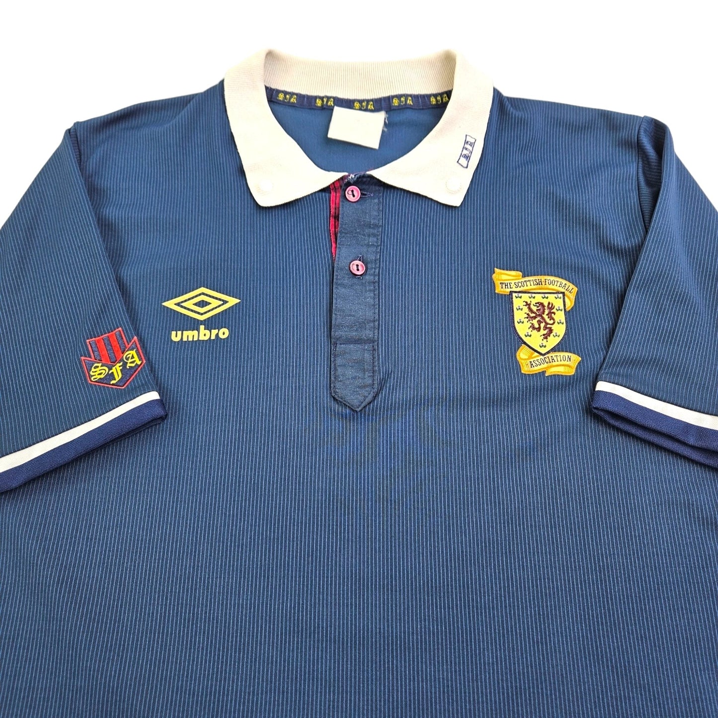 1988/91 Scotland Home Football Shirt (M) Umbro #5 (McStay)