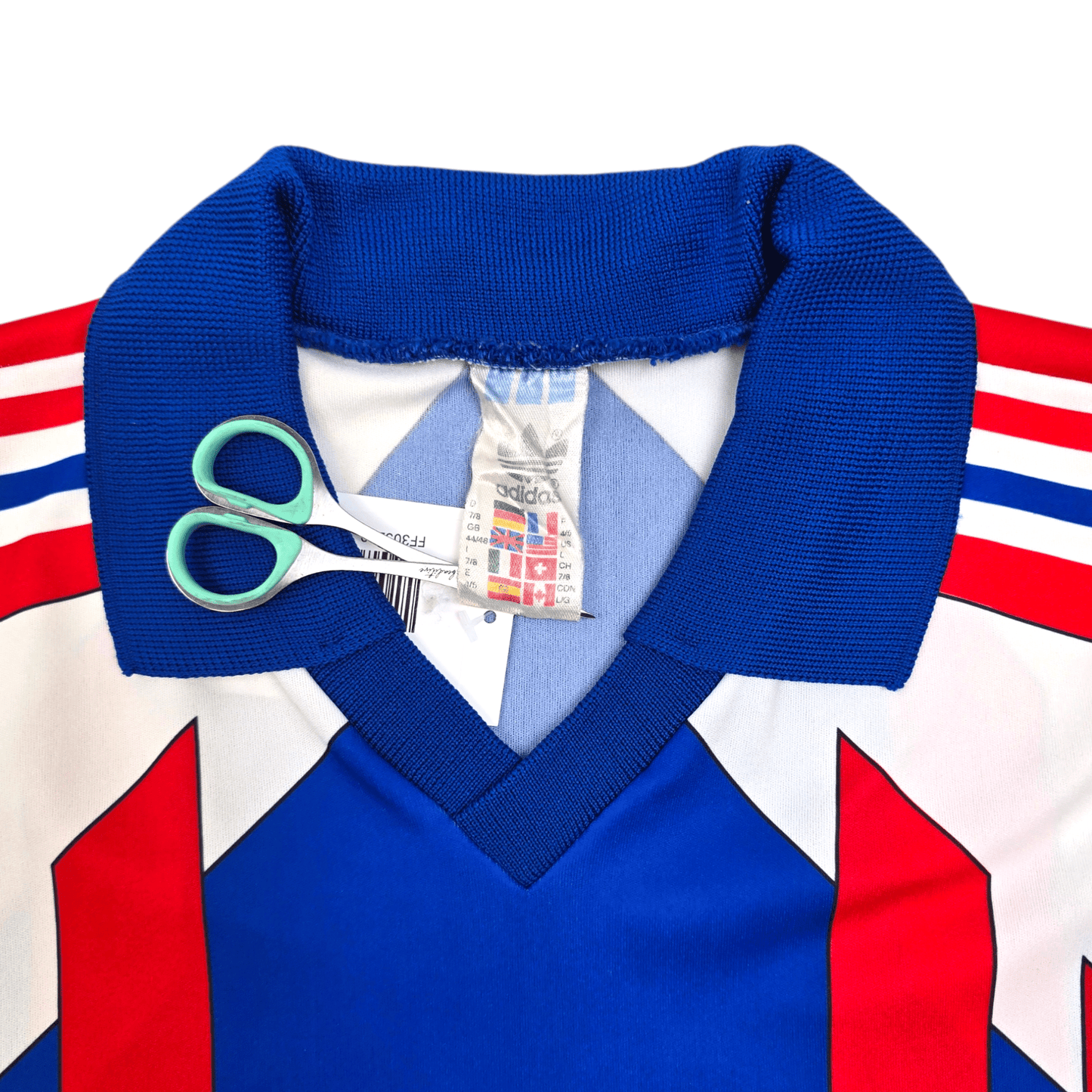 1990/92 France Home Football Shirt (L) Adidas