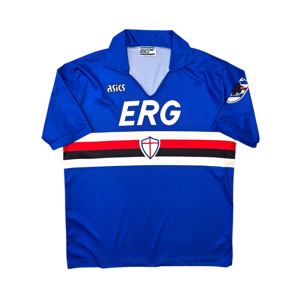1991/92 Sampdoria Home Football Shirt (XL) Asics