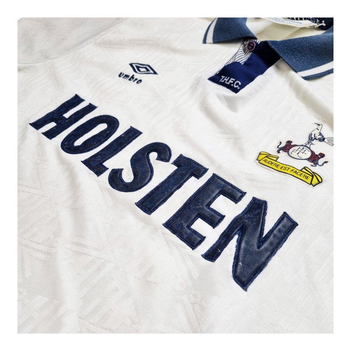 1991/93 Tottenham Hotspur Home Football Shirt (L) Umbro