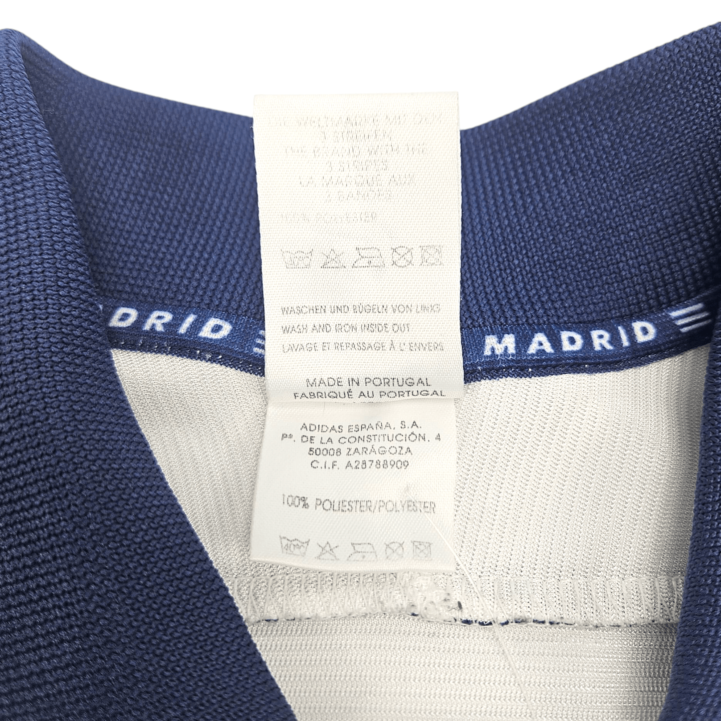 1998/00 Real Madrid Home Football Shirt (M) Adidas #3 Carlos