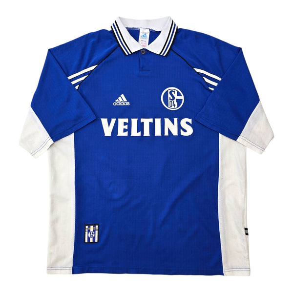 1998/00 Schalke 04 Home Football Shirt (XL) Adidas