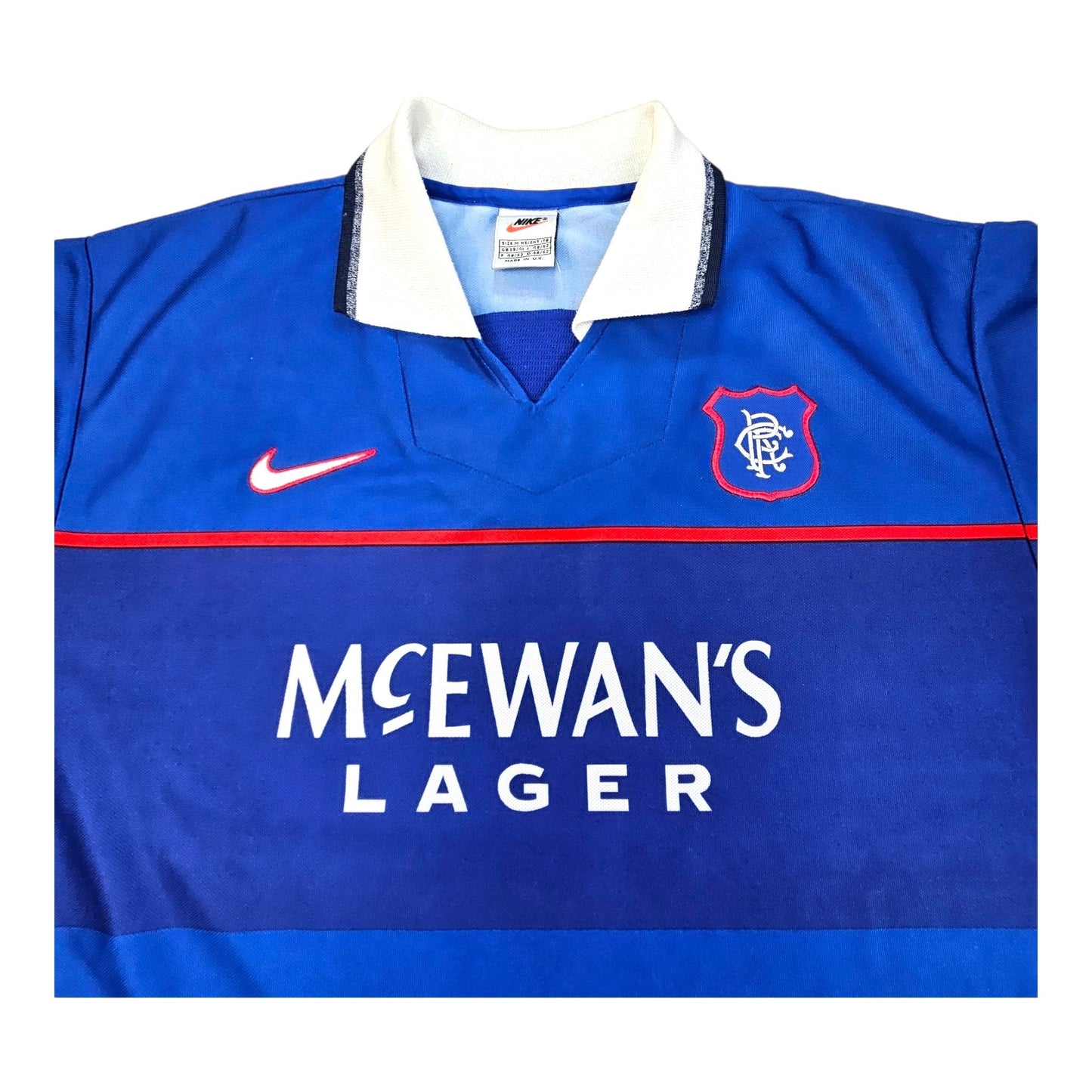 1998/99 Glasgow Rangers Home Football Shirt (M) Nike #18 Gattuso