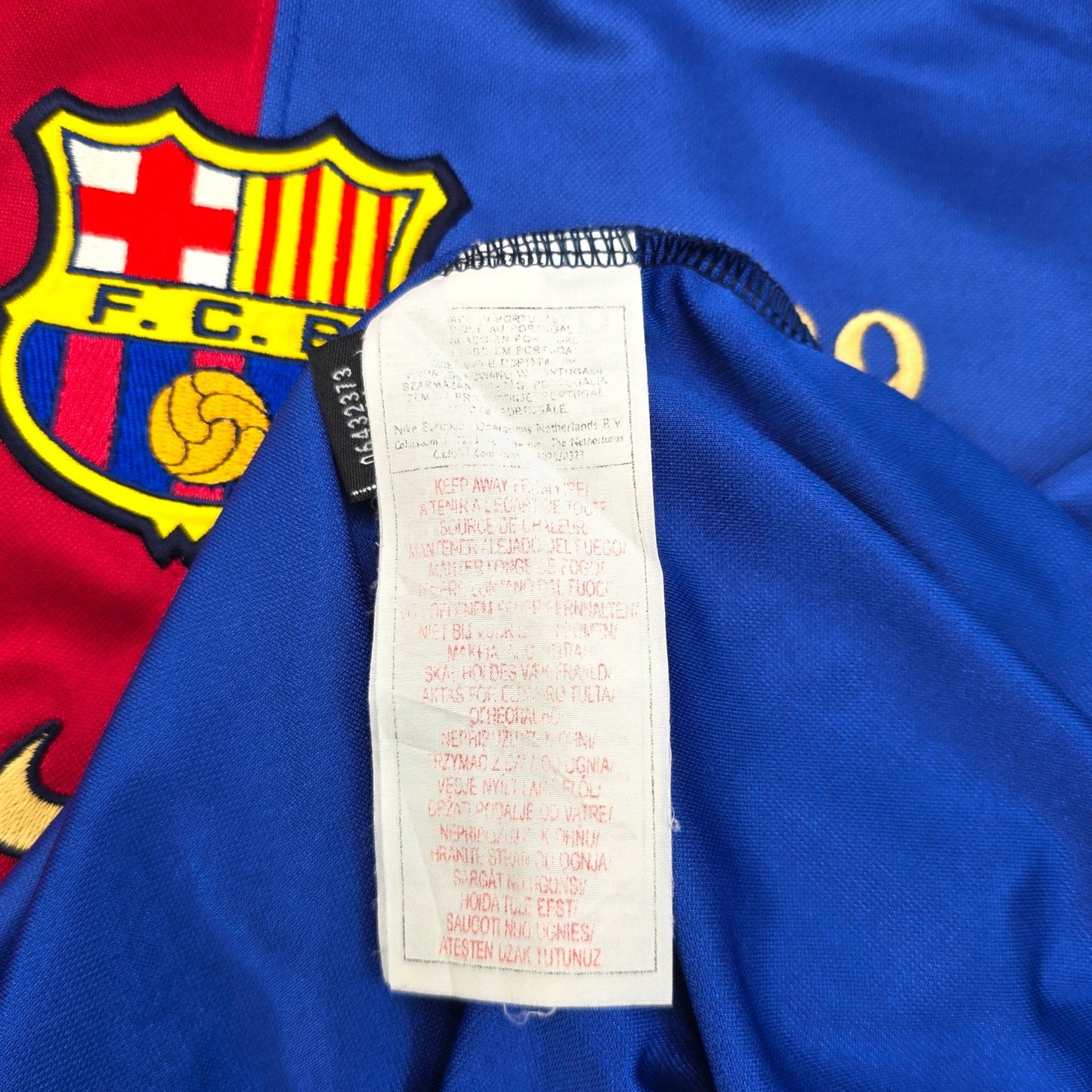 1999/00 Barcelona Home Football Shirt (L) Nike (Centenary) Player Version