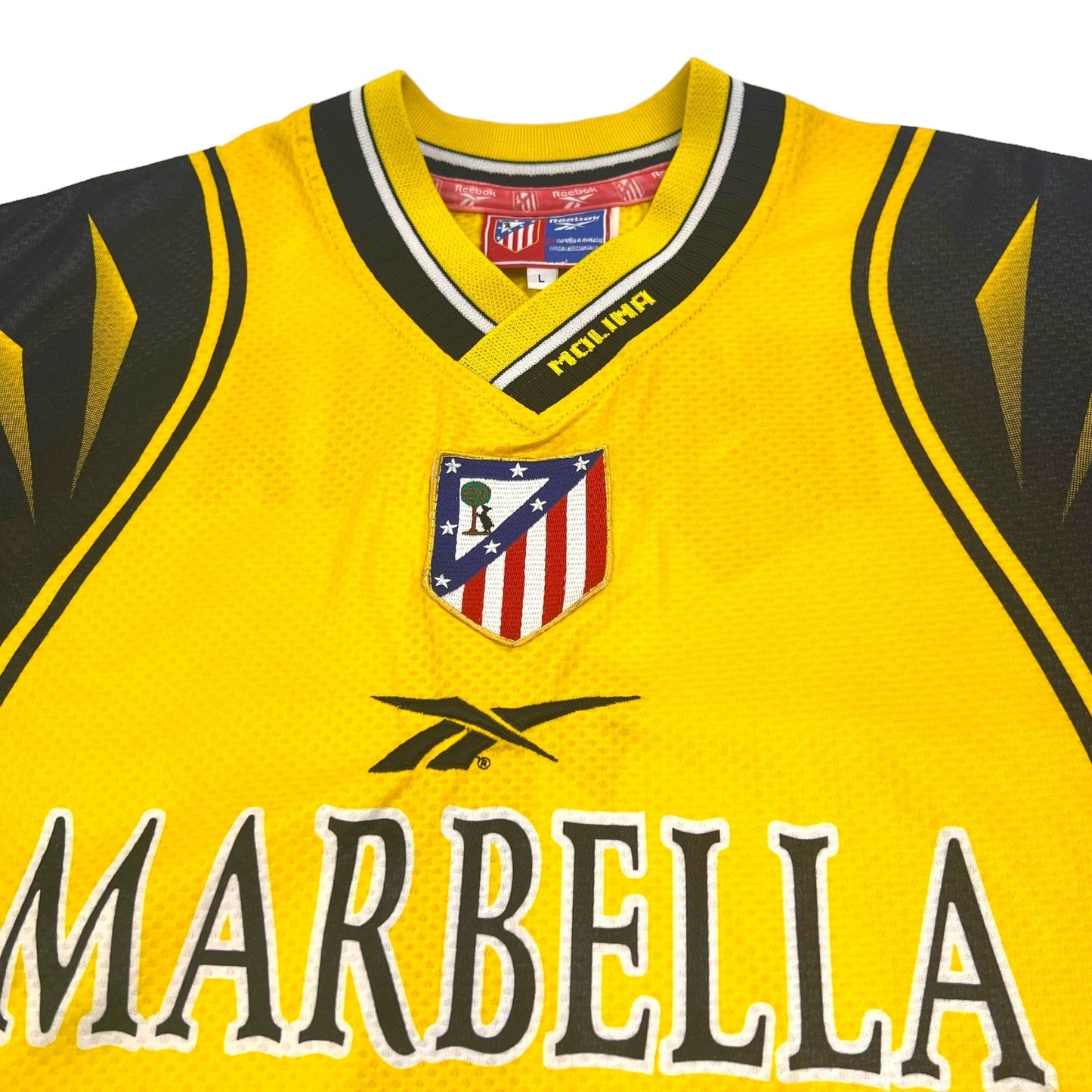 1999/2000 Atletico Madrid Goal Keeper Football Shirt (L) Reebok # 1 Molina