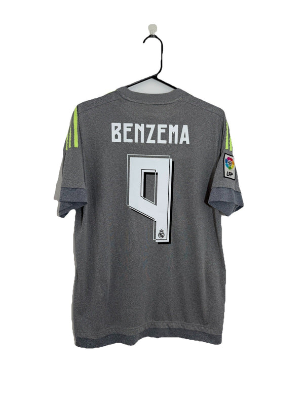 Real Madrid Benezma #9 2015/16 Medium Away Shirt Very Good Condition AA2219