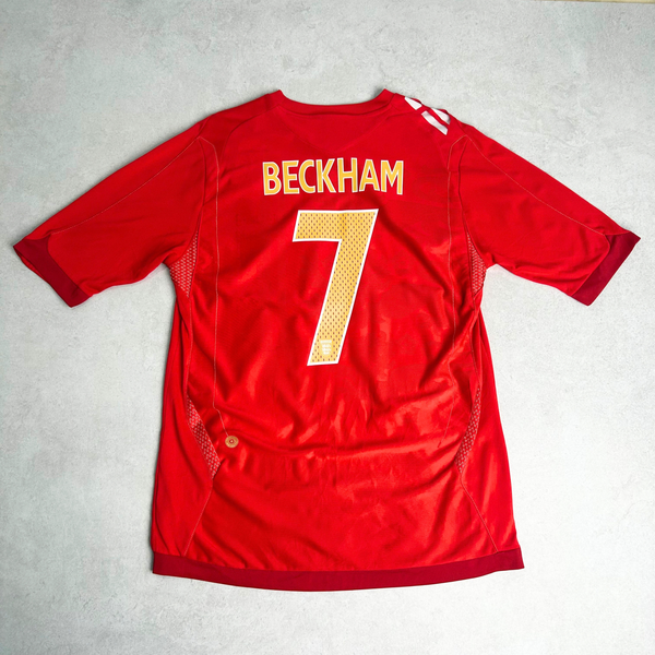 2006/08 England Away Shirt Umbro Beckham (S/M)