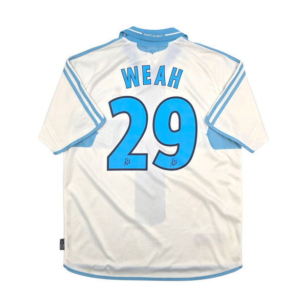 2000/01 Olympique Marseille Home Football Shirt (M) Adidas #29 Weah