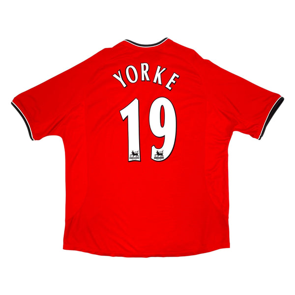 2000/02 Manchester United Home Football Shirt (2XL) Umbro #19 Yorke
