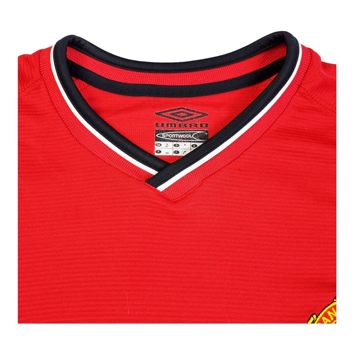 2000/02 Manchester Utd Home Football Shirt (M) Umbro #7 Beckham