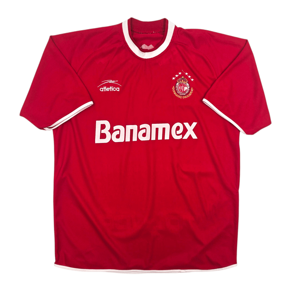 2001/02 Deportivo Tuluca Home Football Shirt (XL) Atletica