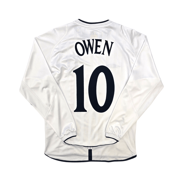 2001/03 England Home Football Shirt (M) Umbro #10 Owen
