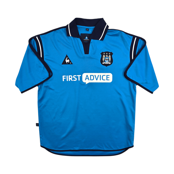 2002/03 Manchester City Home Football Shirt (M) Le Coq Sportif