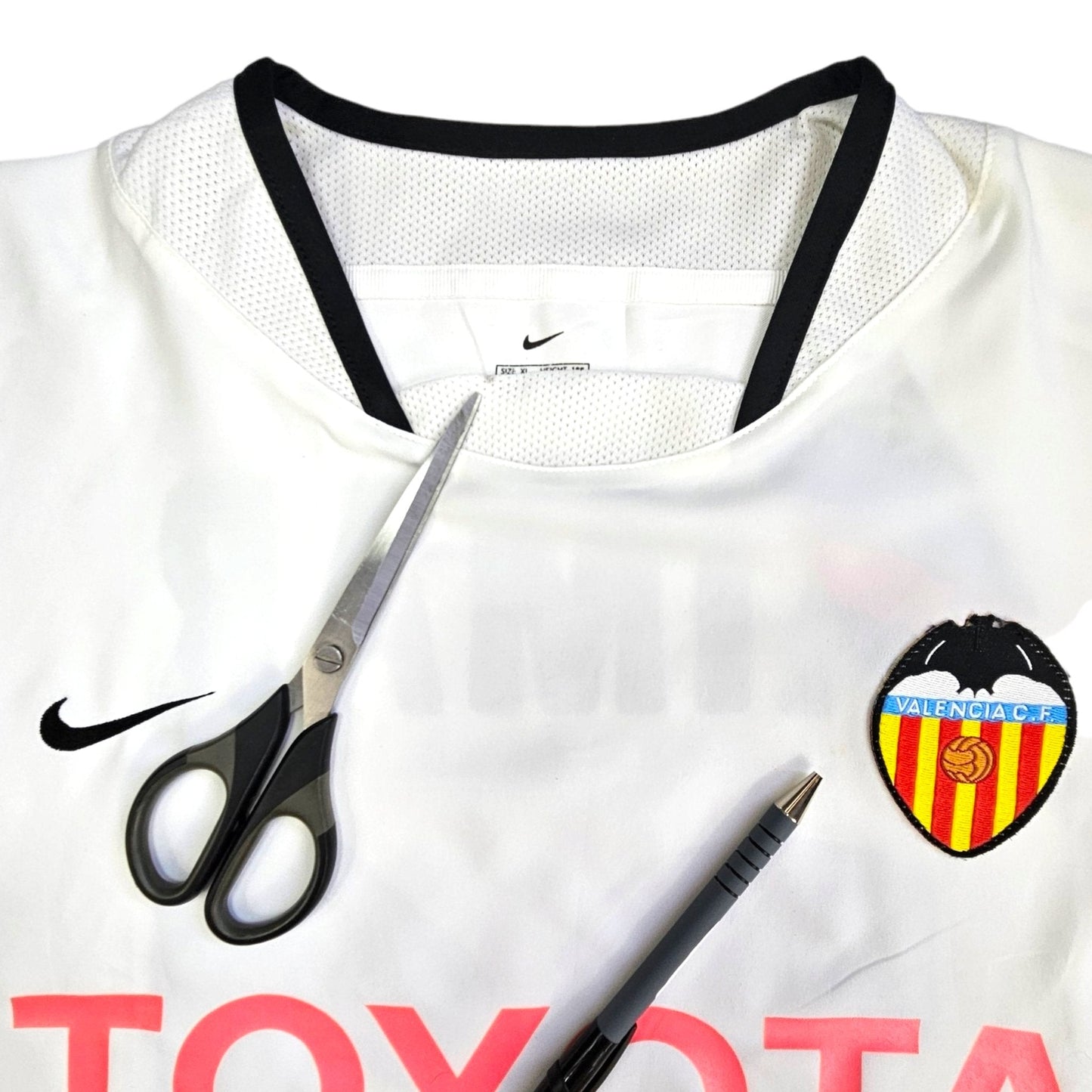 2003/04 Valencia Home Football Shirt (XL) Nike # 21 Aimar