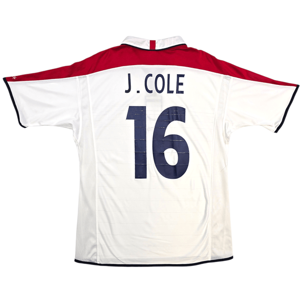 2003/05 England Home Football Shirt (L) Umbro #16 J. Cole