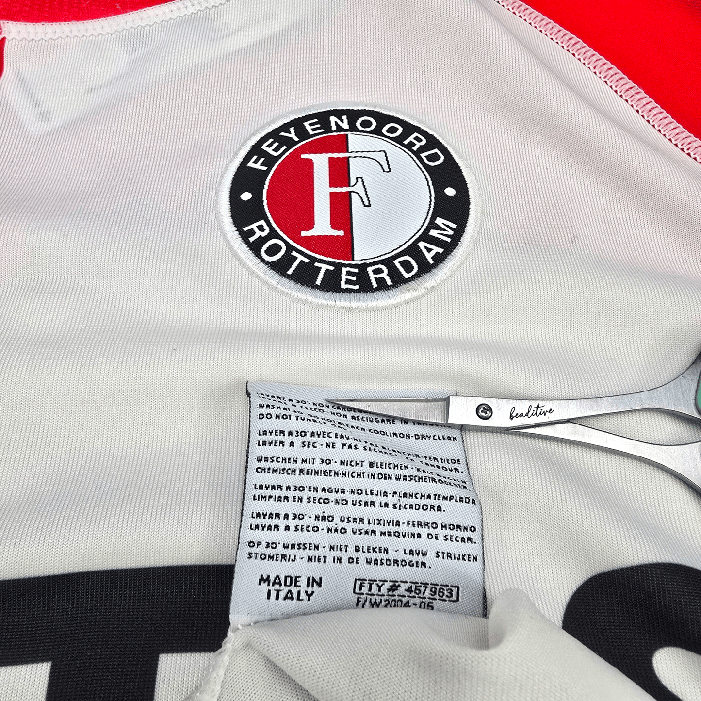 2004/05 Feyenoord Home Football Shirt (M) Kappa #7 Kuyt