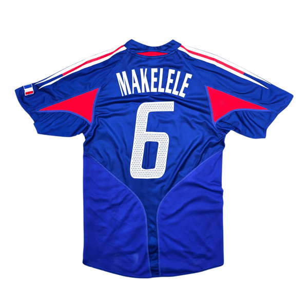 2004/06 France Home Football Shirt (S) Adidas #6 Makelele