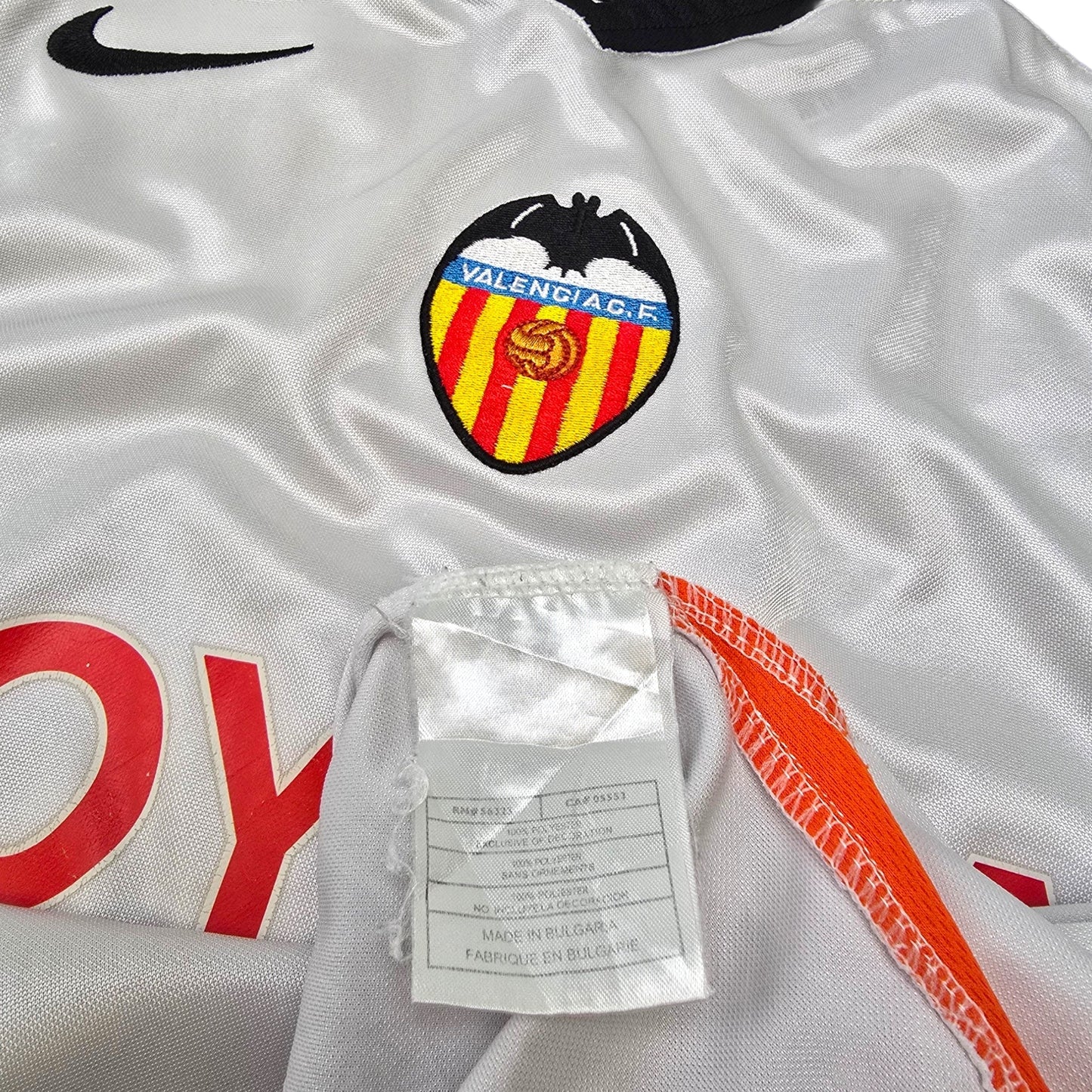 2005/06 Valencia Home Football Shirt (L) Nike #7 David Villa