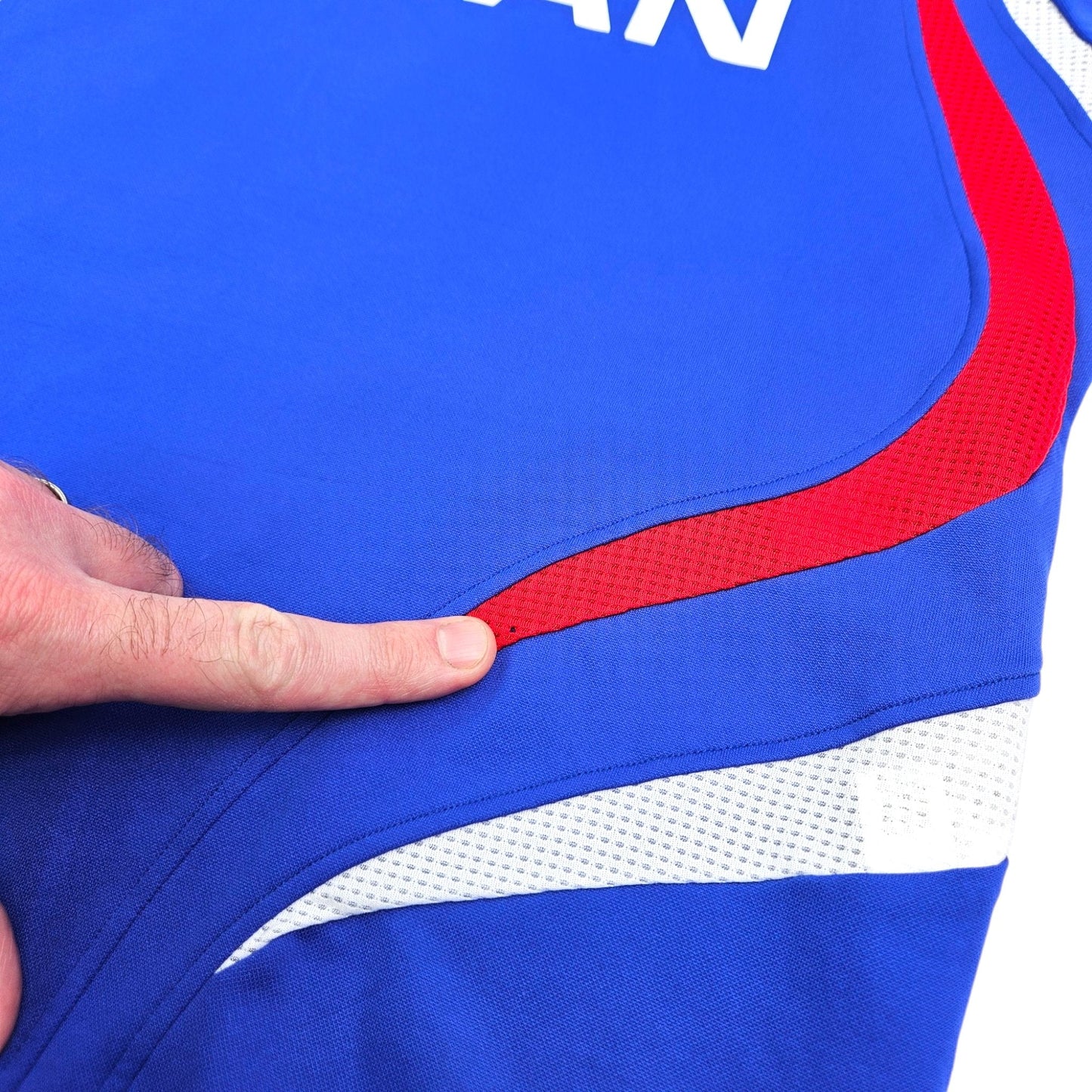 2007 Yokohama Marinos Home Football Shirt (L) Adidas # 19 (Inui)