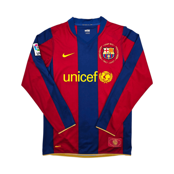2007/08 Barcelona Home Football Shirt (S) Nike
