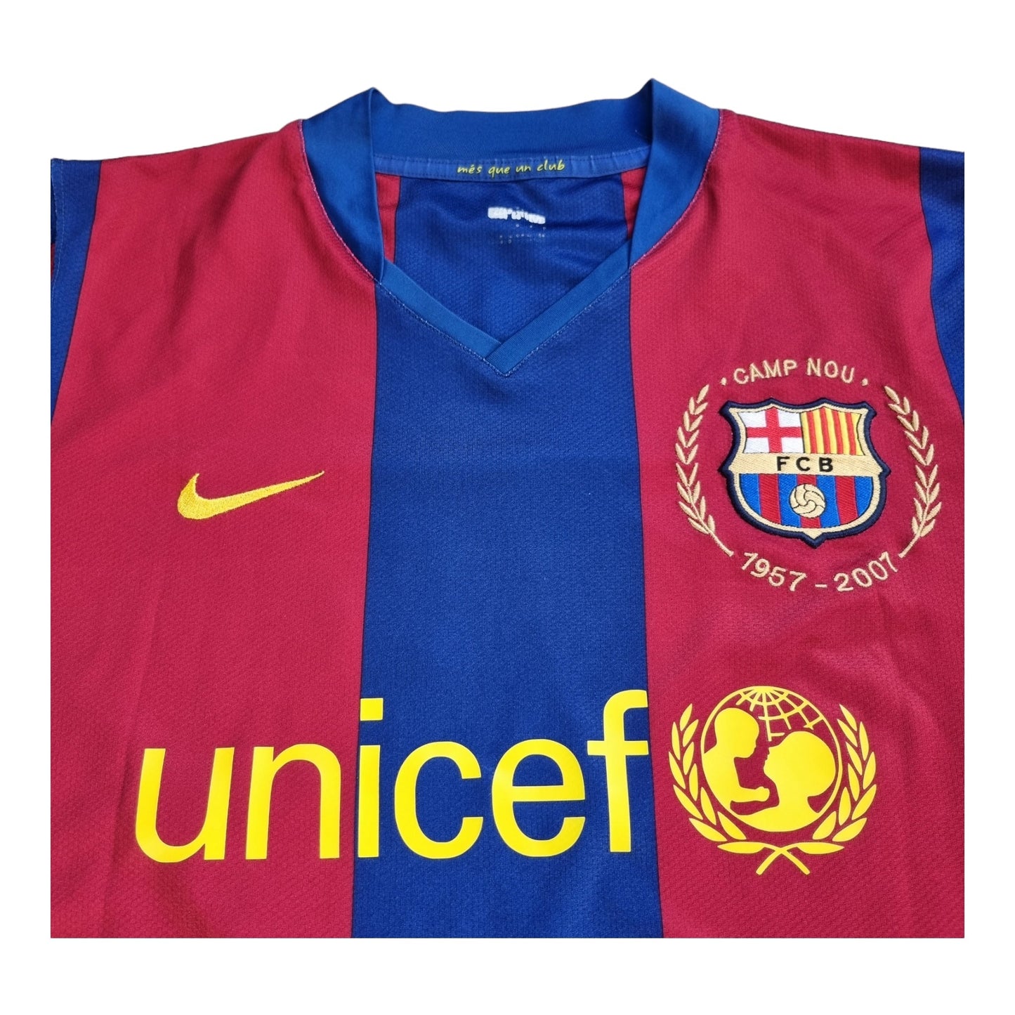 2007/08 Barcelona Home Football Shirt (M) Nike #9 Eto'o