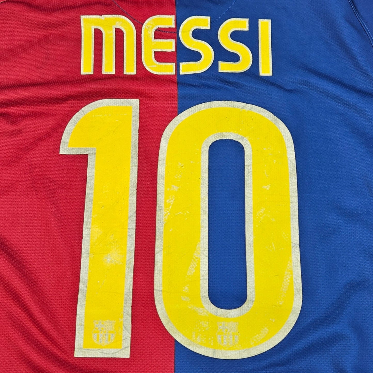 2008/09 Barcelona Home Football Shirt (S) Nike #10 Messi
