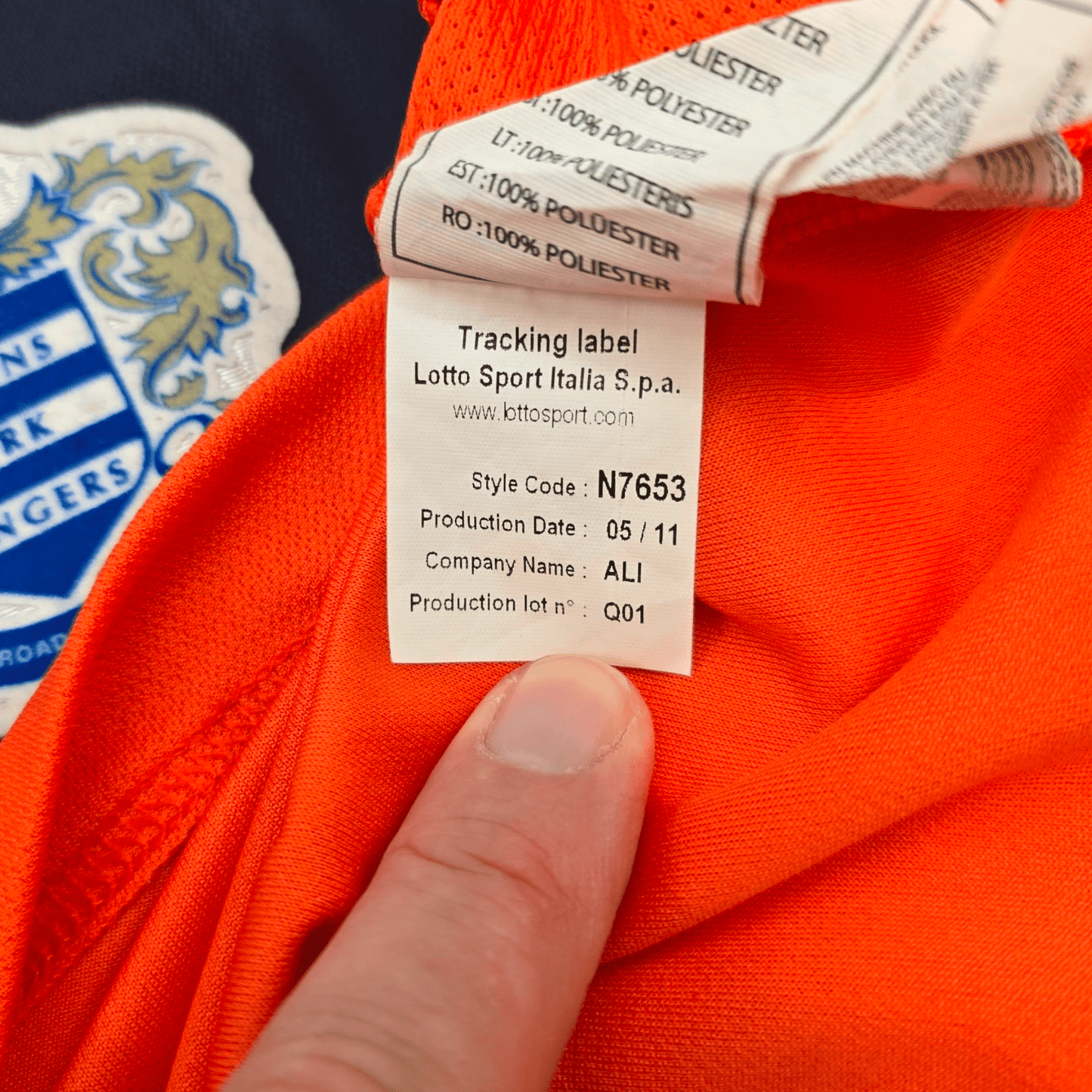 2011/12 Queens Park Rangers Away Football Shirt (L) Lotto #7 Taarabt