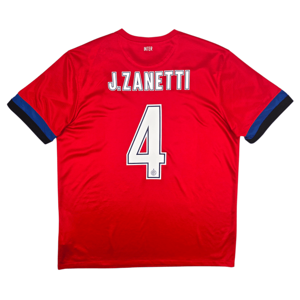 2012/13 Inter Milan Away Football Shirt (XL) Nike #4 J.Zanetti