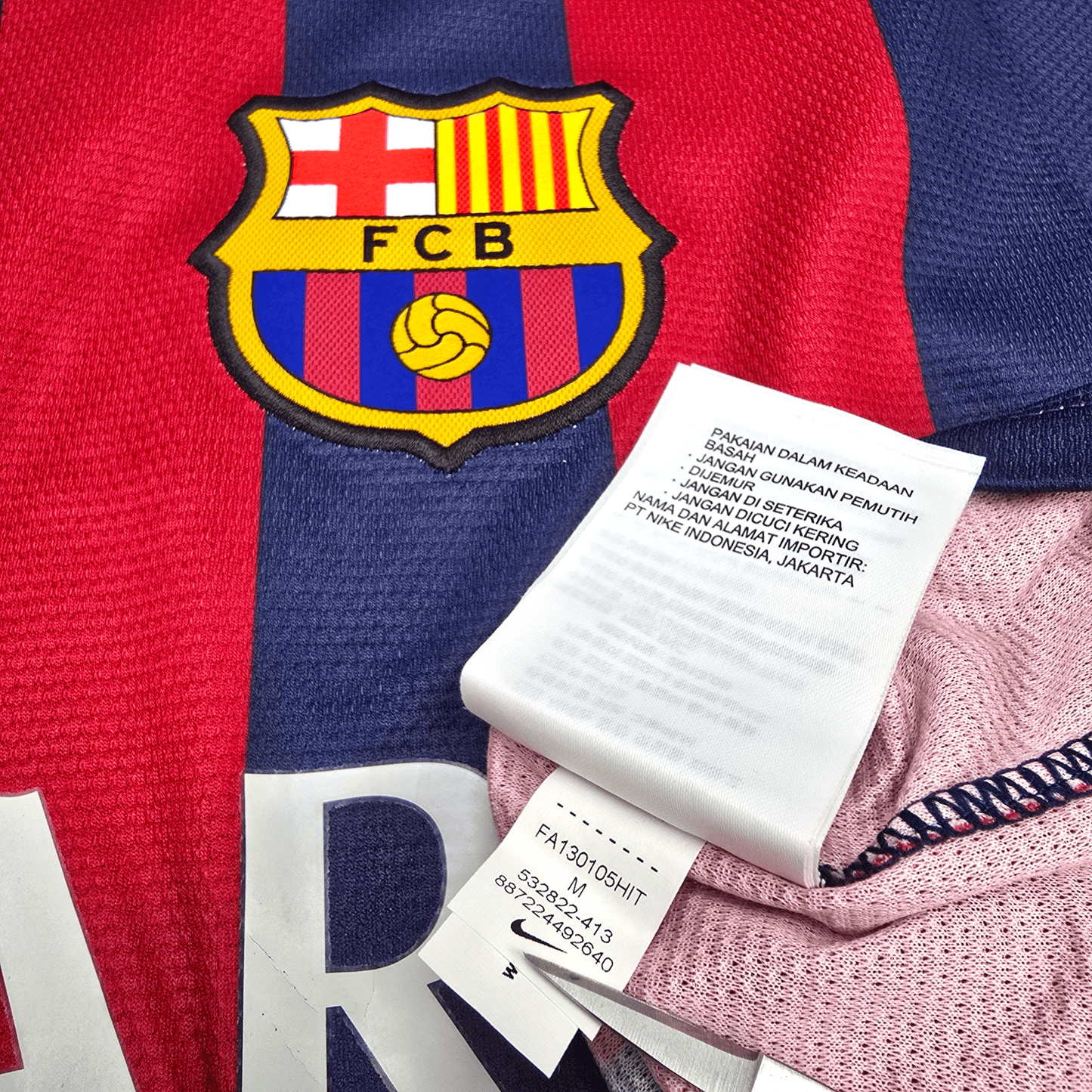 2013/14 Barcelona Home Football Shirt (M) Nike #10 Messi