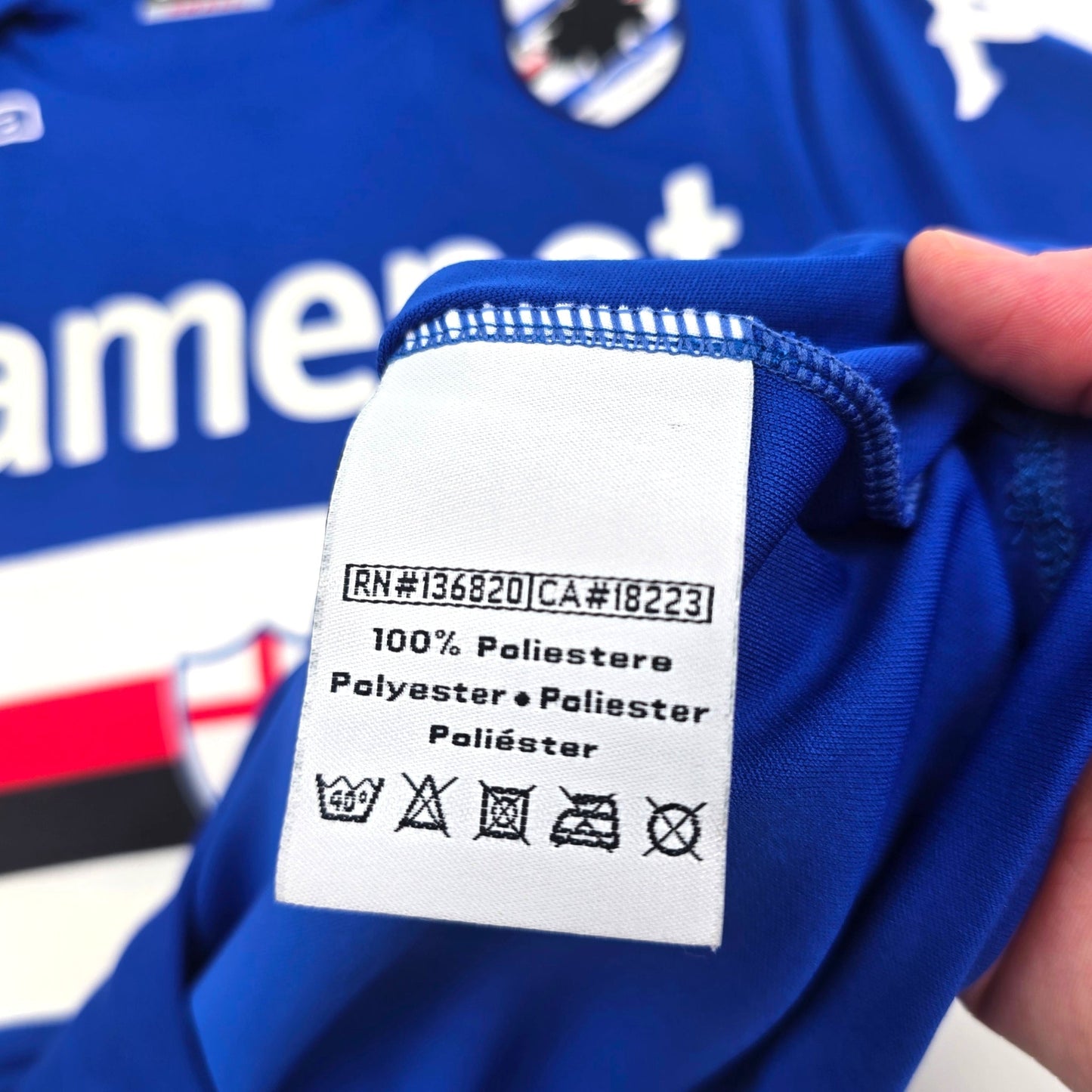 2013/14 Sampdoria Home Football Shirt (S) Kappa