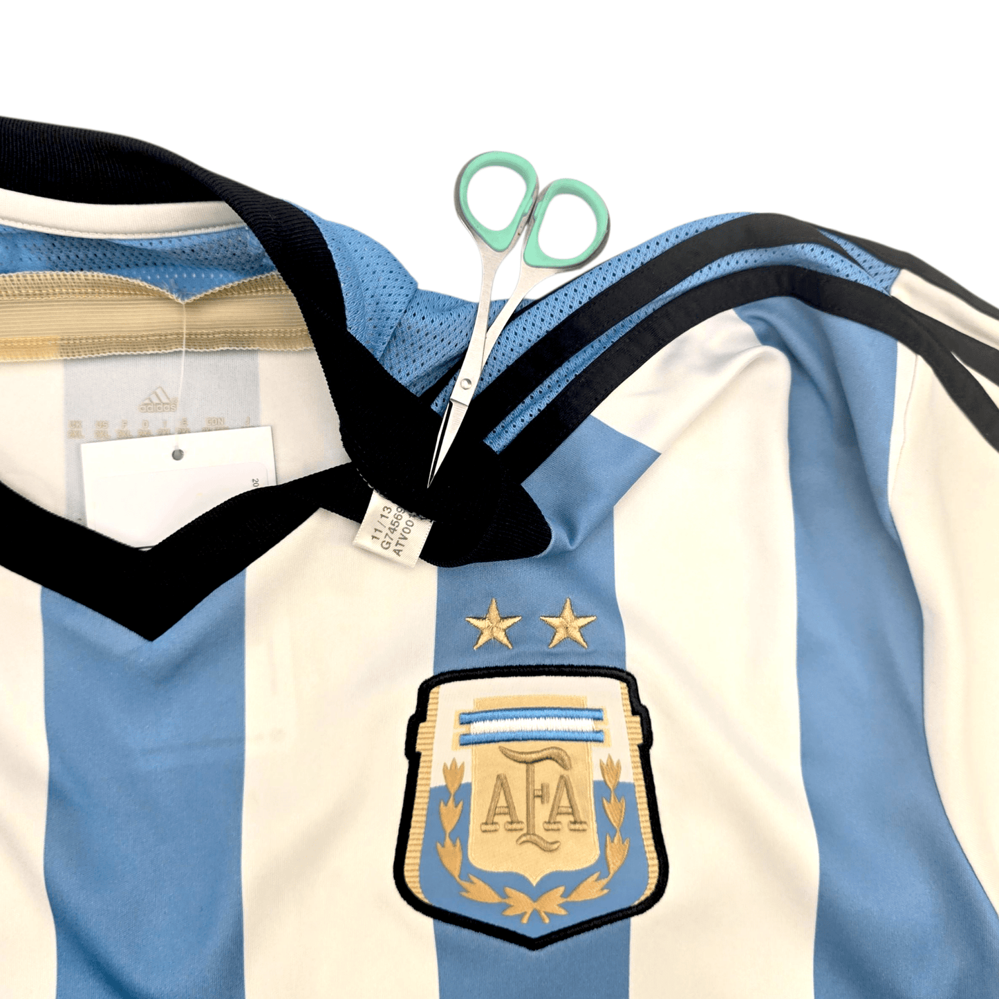 2014/15 Argentina Home Football Shirt (2XL) Adidas #10 Messi