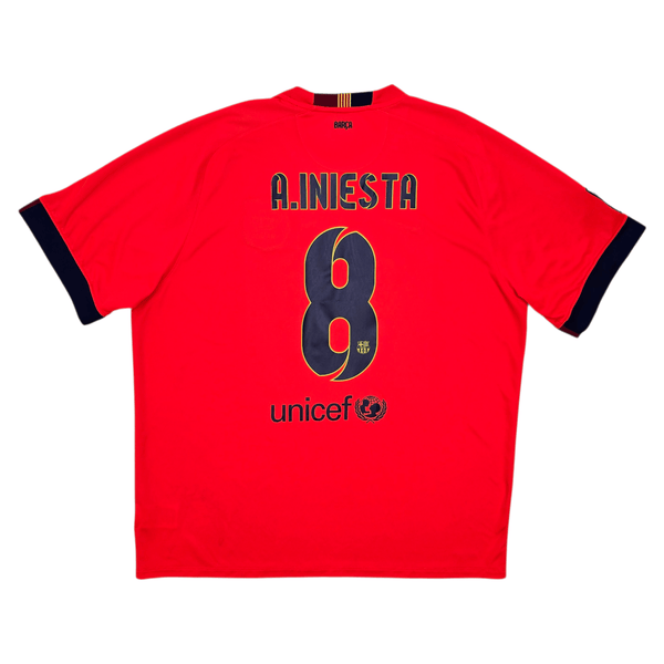 2014/15 Barcelona Away Football Shirt (2XL) Nike #8 Iniesta