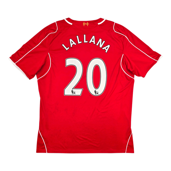 2014/15 Liverpool Home Football Shirt (XL) New Balance #20 Lallana