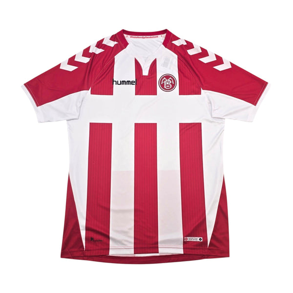 2017/19 AAB Aalborg Home Football Shirt (XL) Hummel