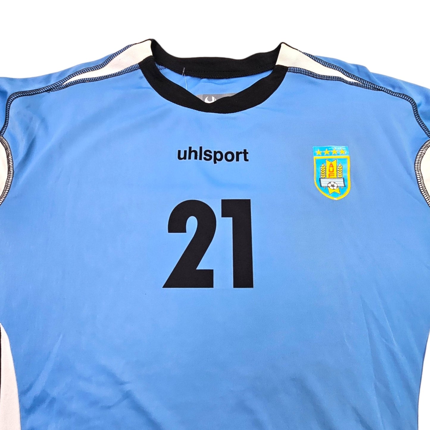 2018 Uruguay Home Football Shirt (L) Uhlsport #21 (Cavani)