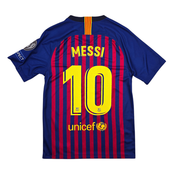 2018/19 Barcelona Home Football Shirt (S) Nike #10 Messi