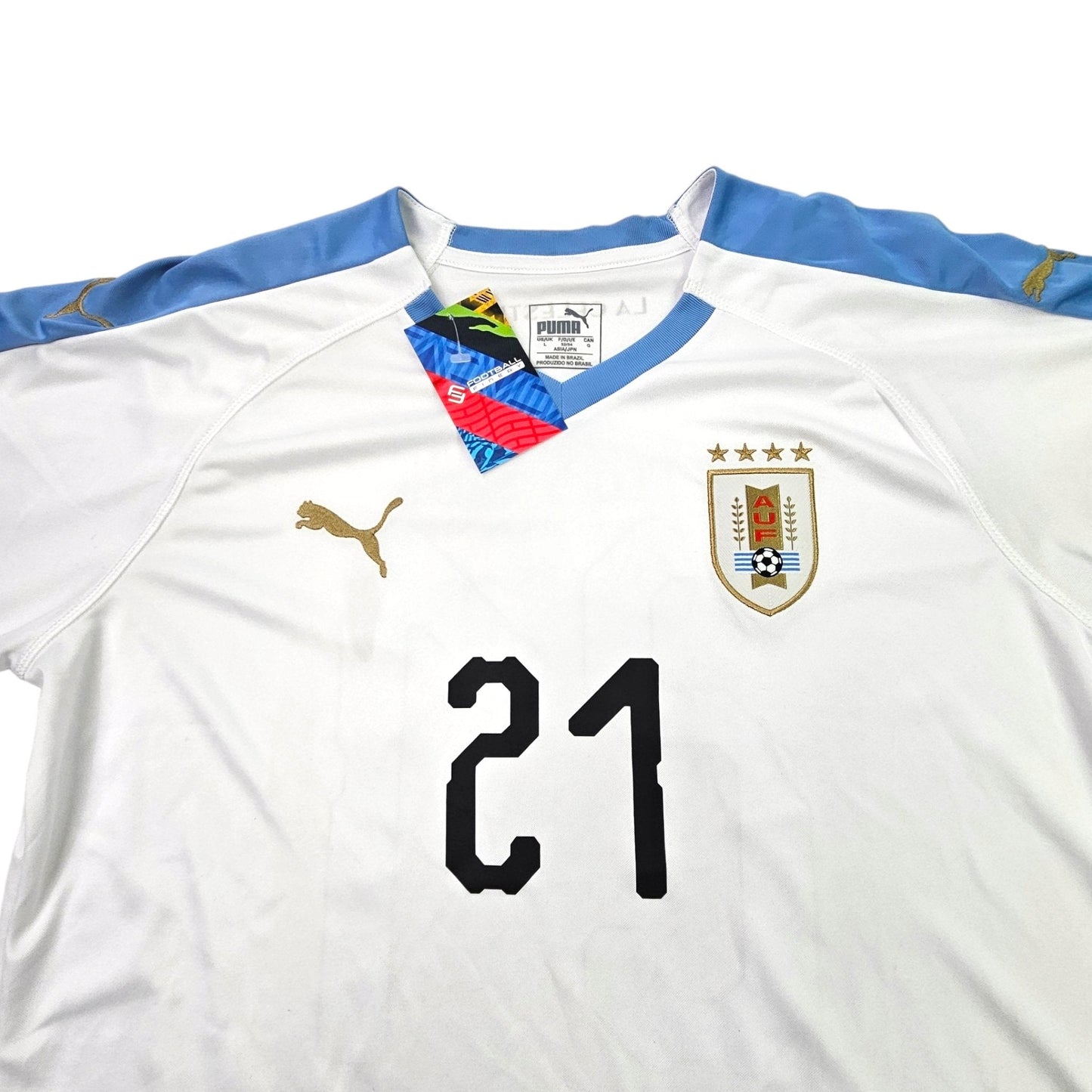 2019/20 Uruguay Away Football Shirt (L) Puma #21 Cavani