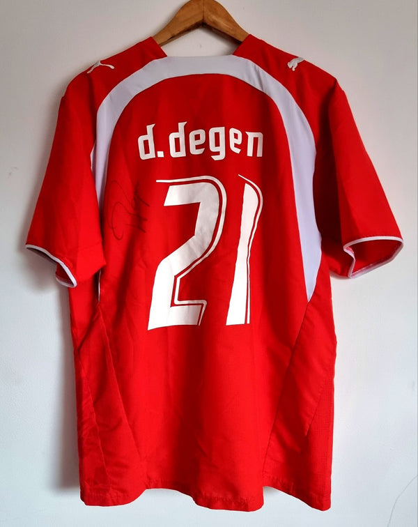 Puma Switzerland 06/08 'Degen 21' Signed Home Shirt Large
