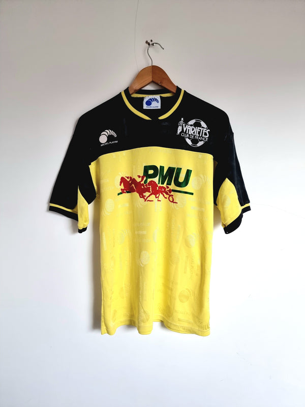Michel Platini Varietes Club De France Late 80s / Early 90s Match Issue Home Shirt Large