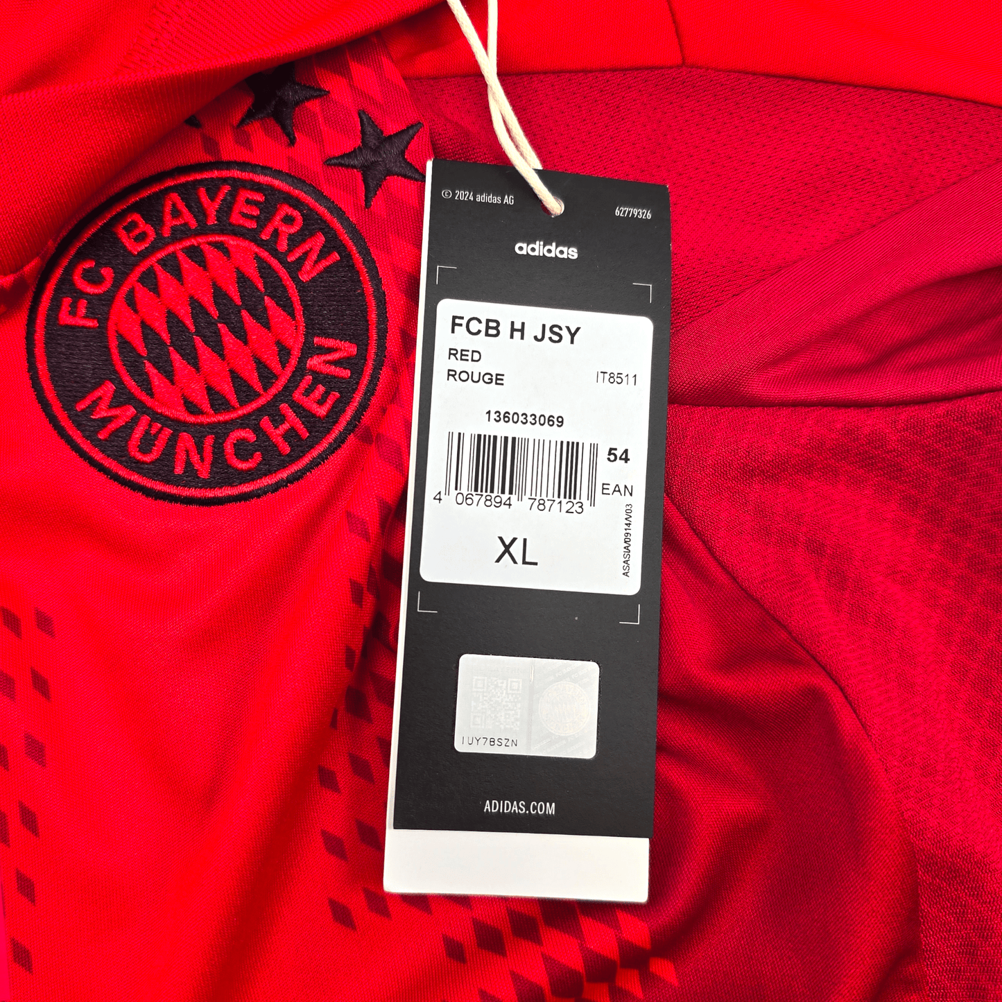 2024/25 Bayern Munich Home Football Shirt (XL) Adidas #9 Kane (BNWTs)