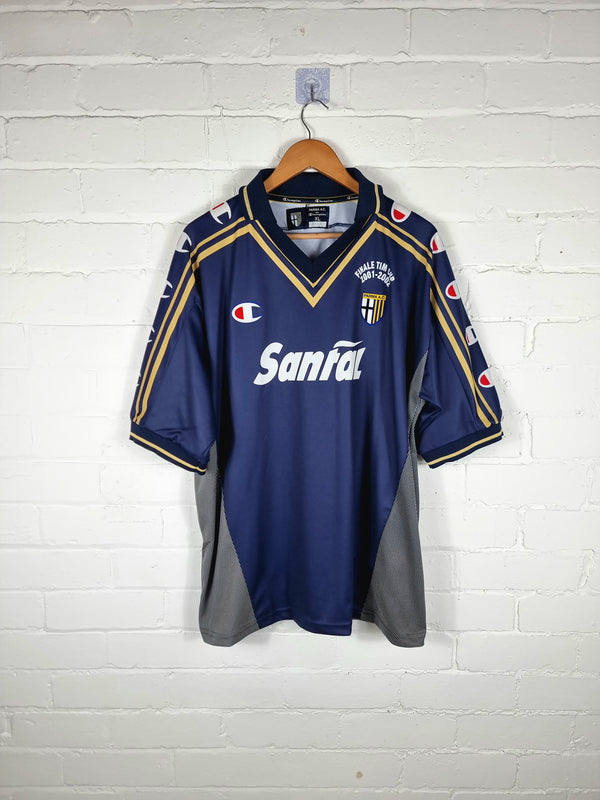 Champion Parma 2001/02 Finale TIM Cup Special Signed Third Shirt XL