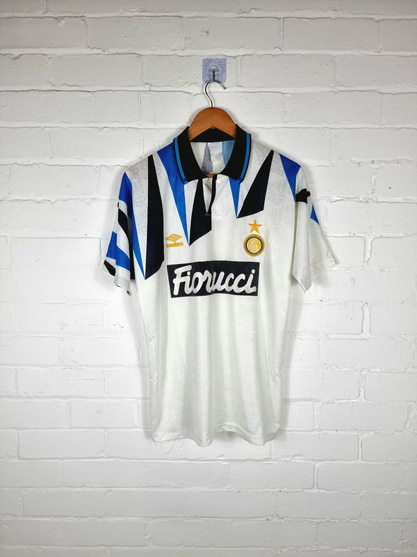 Umbro Inter Milan 1992/93 Youth Match Issue Away Shirt Small