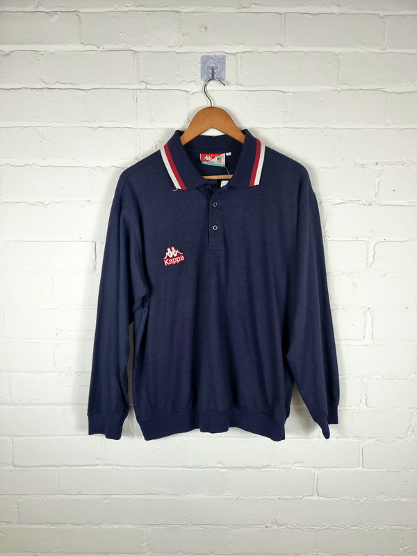 Kappa Athletic Bilbao 1997/99 Long Sleeve Training Polo Shirt Large