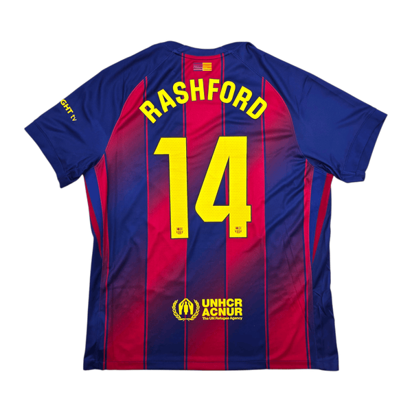 2025/26 Barcelona Home Football Shirt (XL) Nike #14 Rashford (BNWTs)