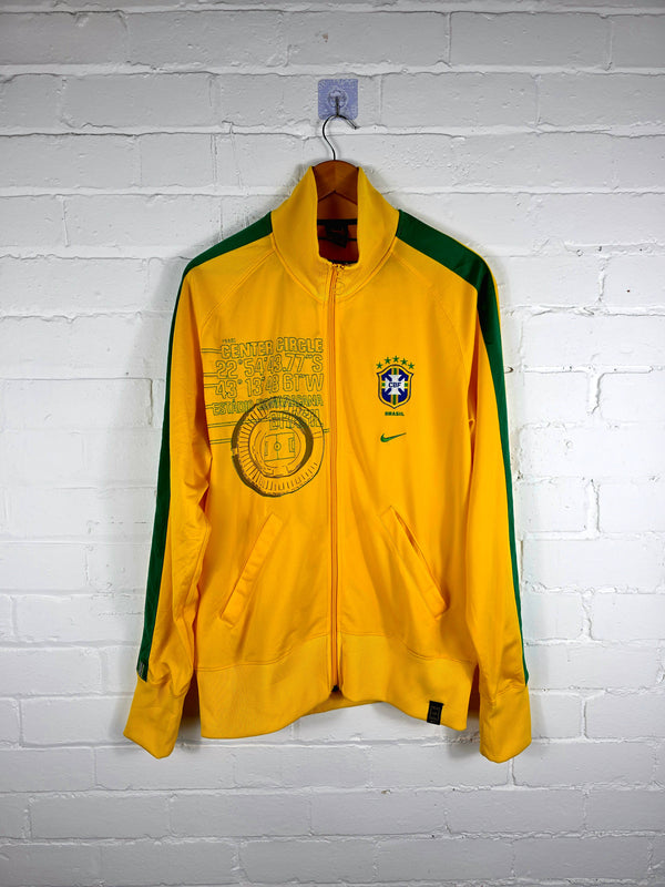 Nike Brazil 2000s Maracana Stadium Track Jacket Large