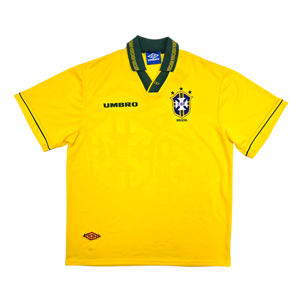 1993/94 Brazil Home Football Shirt (XL) Umbro