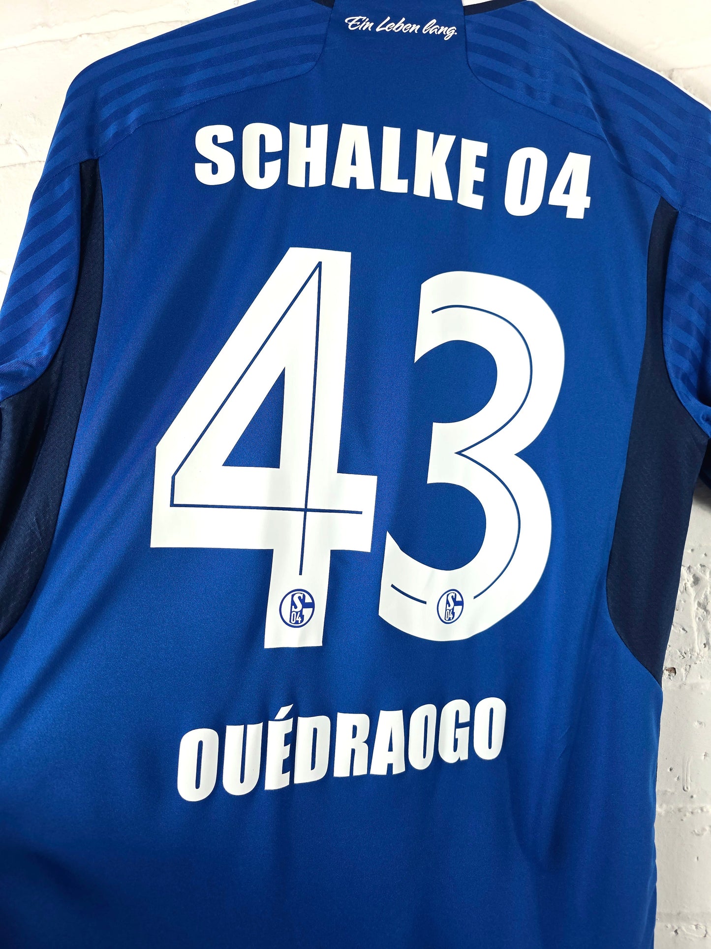 Adidas Schalke 04 2023/24 'Ouédraogo 43' Home Shirt Medium