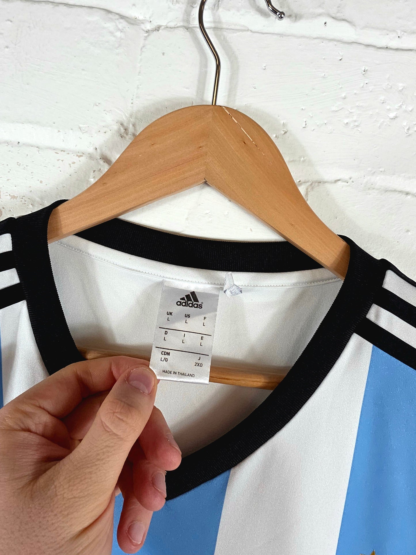 Adidas Argentina 2013/15 Basic Home Shirt Large